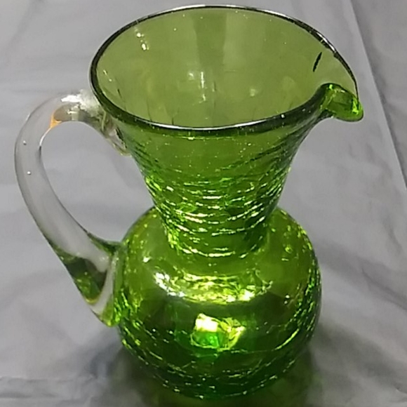 unknow. Other - Vintage Crackle Miniature Pitcher